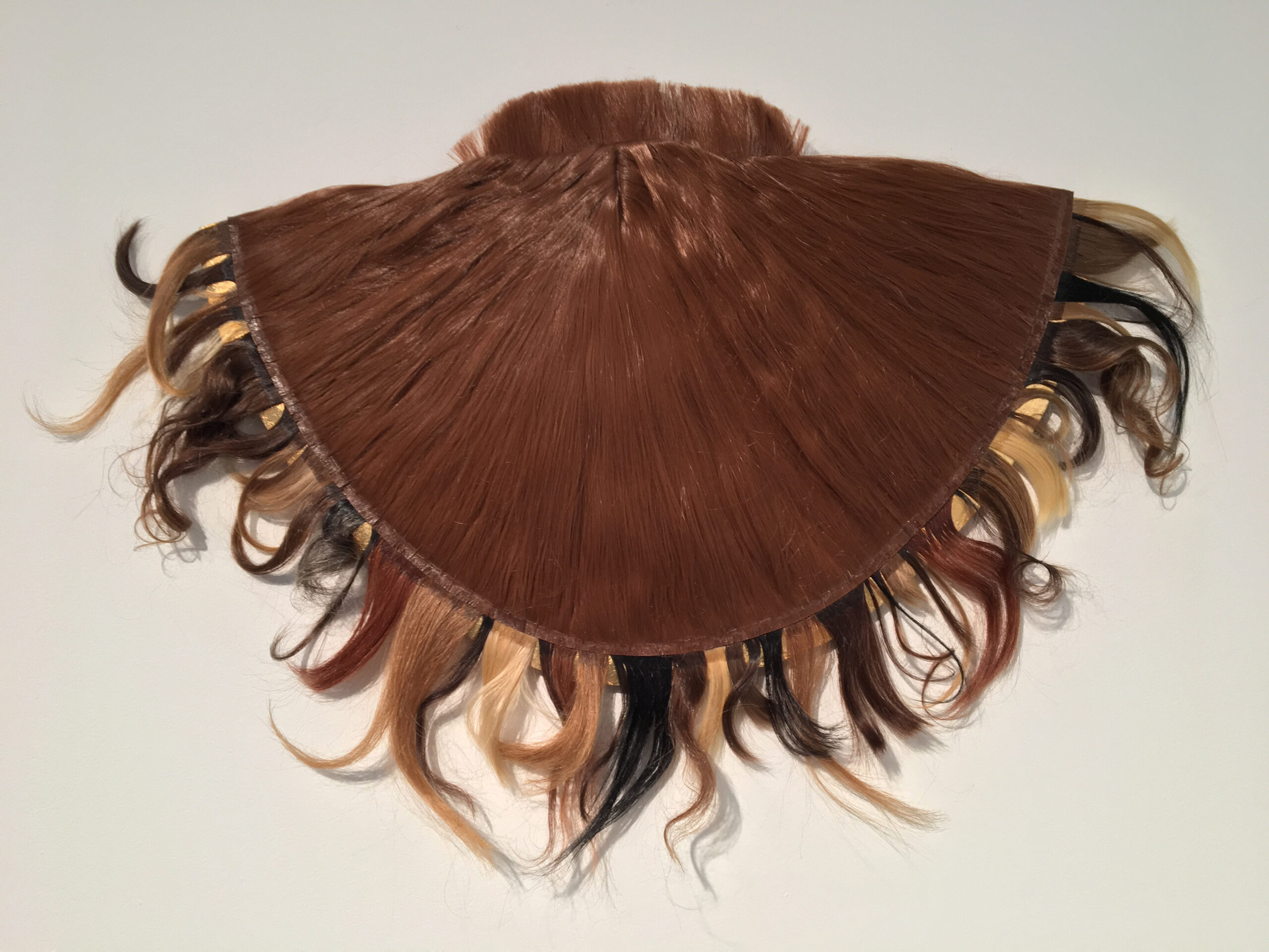 Procession (2016) Altered wig and 47 locks of human hair